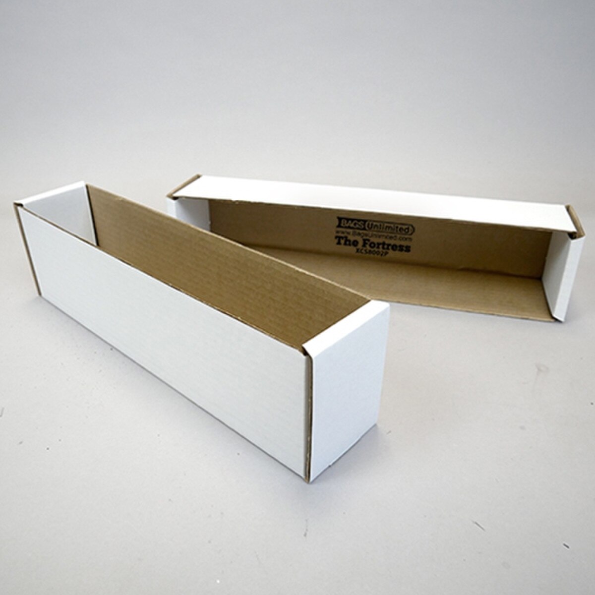 White corrugated 2-Piece trading ca